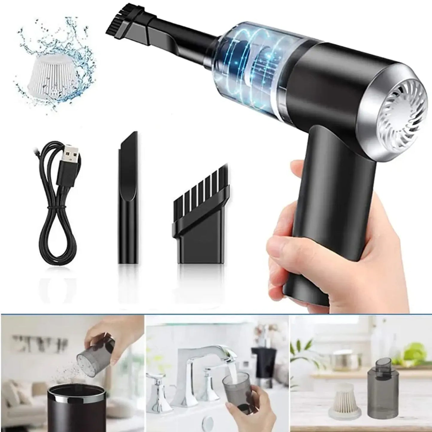 Mini Aspiradora Portátil 4 en 1